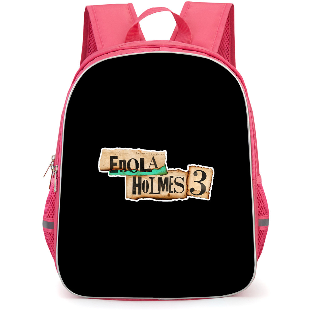 Enola Holmes 3 Backpack School Bag StudentPack - Enola Holmes 3 Burnt Paper Logo Sticker