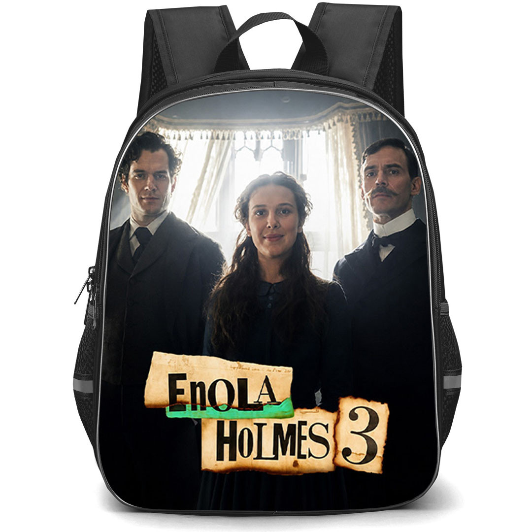 Enola Holmes 3 Backpack School Bag StudentPack - Enola Holmes 3 Siblings Group Poster