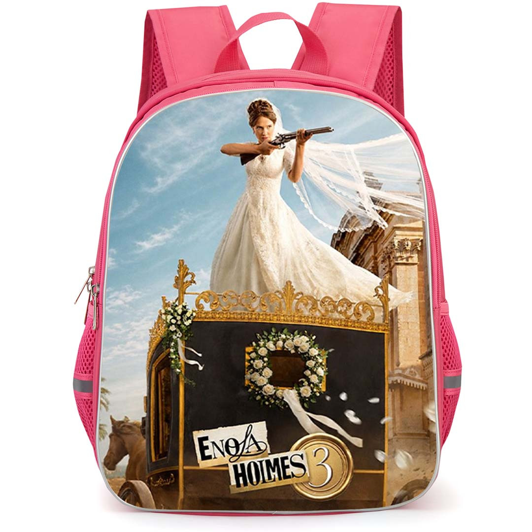 Enola Holmes 3 Backpack School Bag StudentPack - Enola Holmes 3 Wedding Carriage Action Poster