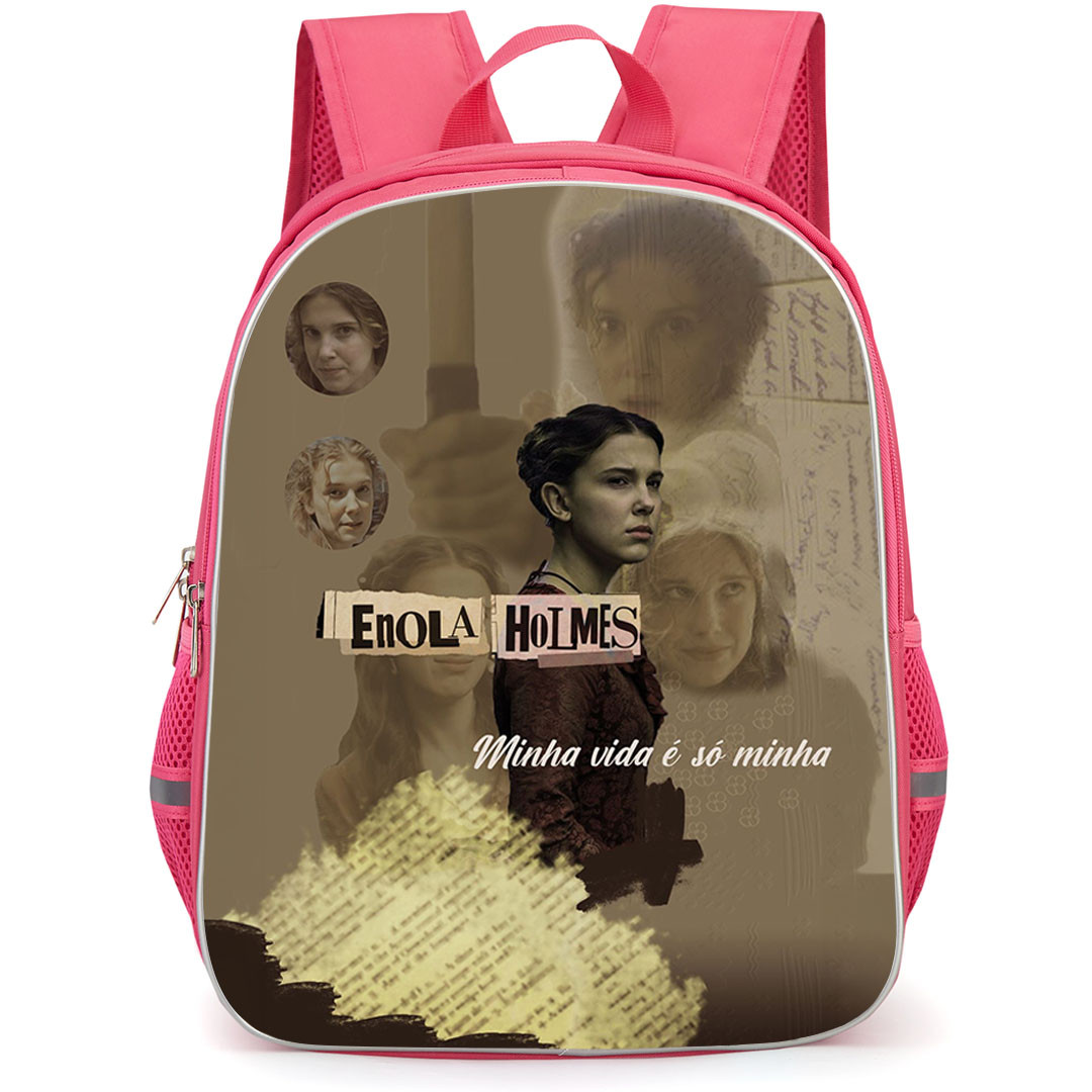 Enola Holmes Backpack School Bag StudentPack - Enola Holmes Detective Mood Board Poster