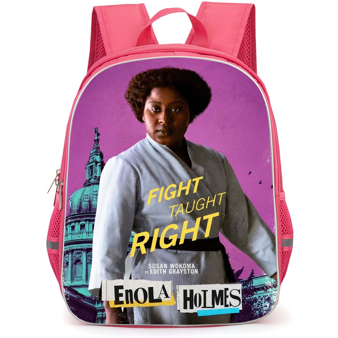 Enola Holmes Edith Grayston Backpack School Bag StudentPack - Edith Grayston Motivational Quote Poster