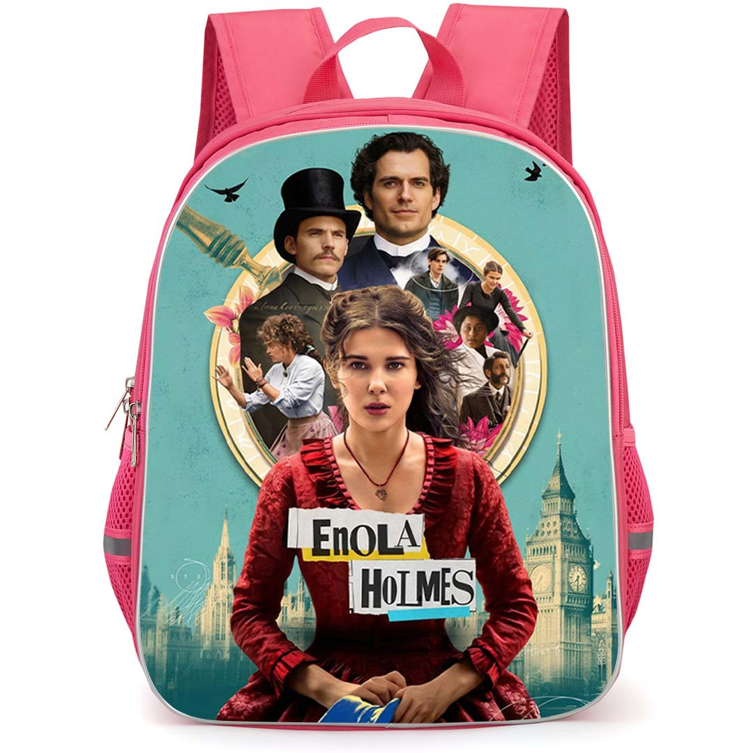 Enola Holmes Backpack School Bag StudentPack - Enola Holmes Official Cast Artwork Poster