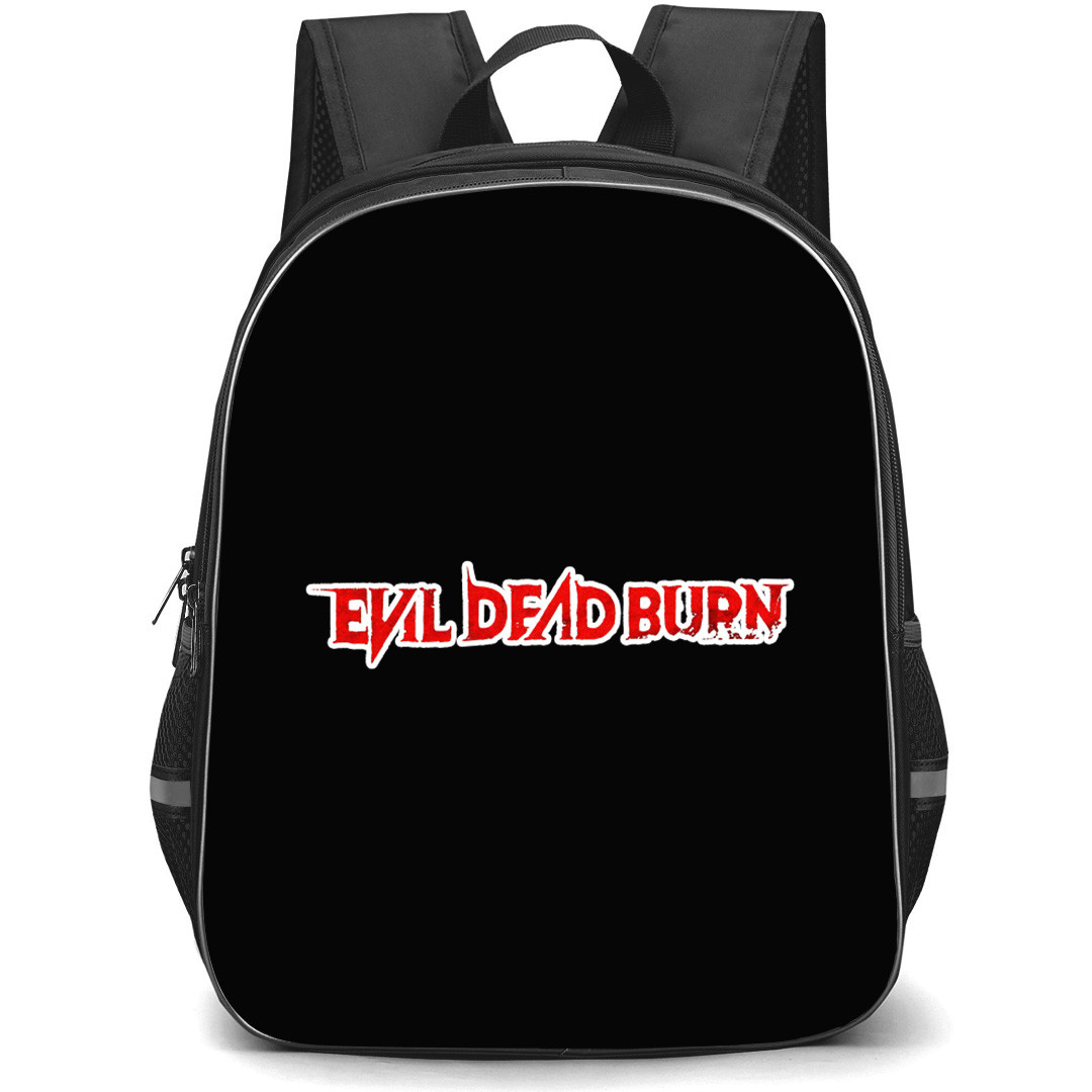 Evil Dead Burn Backpack School Bag StudentPack - Evil Dead Burn Text Logo Sticker