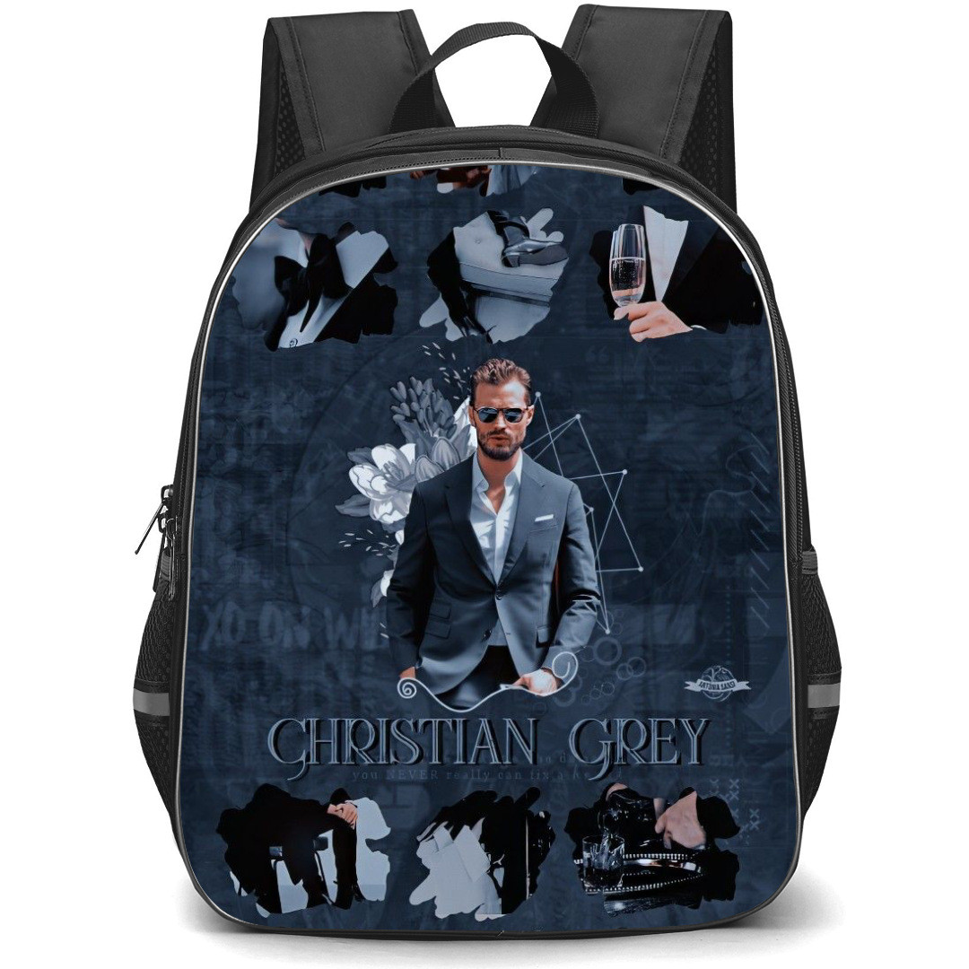 Fifty Shades Of Grey Backpack StudentPack - Fifty Shades Of Grey Christian Grey Standing On Graphic Art Poster