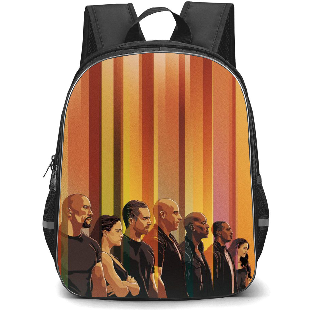 Fast and Furious Backpack StudentPack - Fast and Furious Character Illustration Art