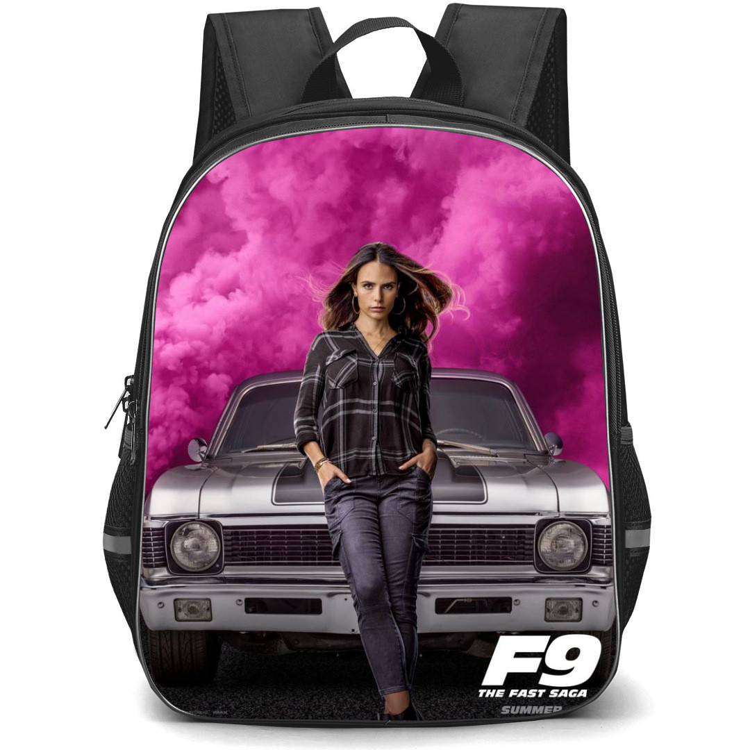 Fast and Furious Backpack StudentPack - Fast and Furious Jordana Brewster Sitting On Car Poster