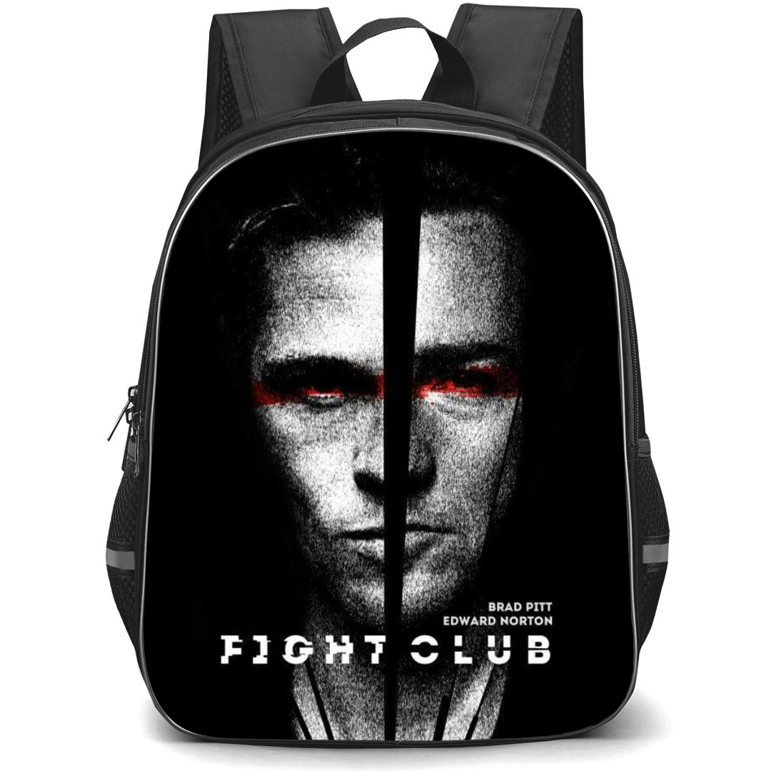 Fight Club Backpack StudentPack - Fight Club Brand Pit Split Portrait Grayscale Poster