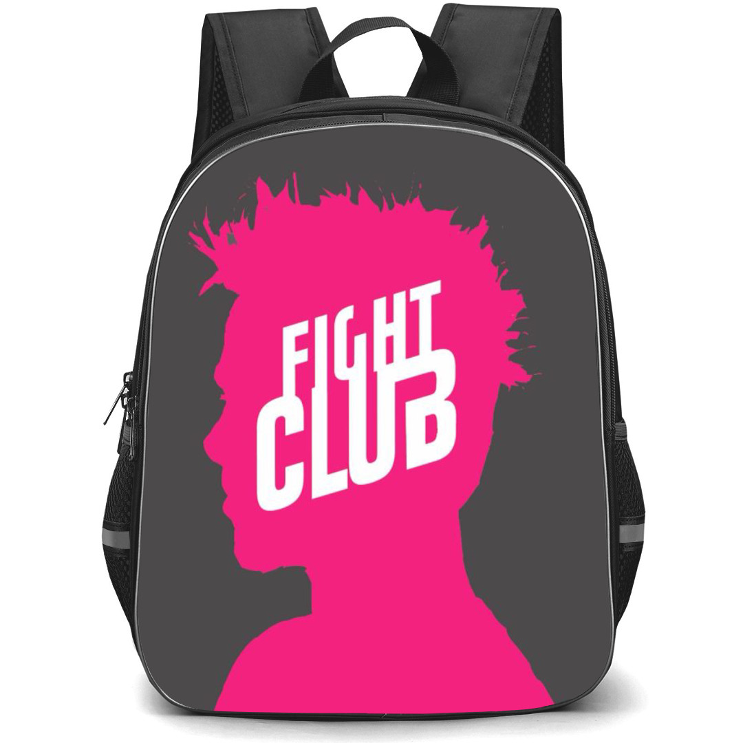 Fight Club Backpack StudentPack - Fight Club Logo On Pink Silhouette