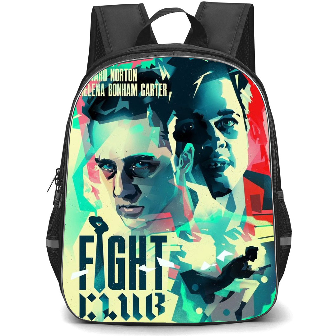 Fight Club Backpack StudentPack - Fight Club Movie Wpap Poster Yellow Background