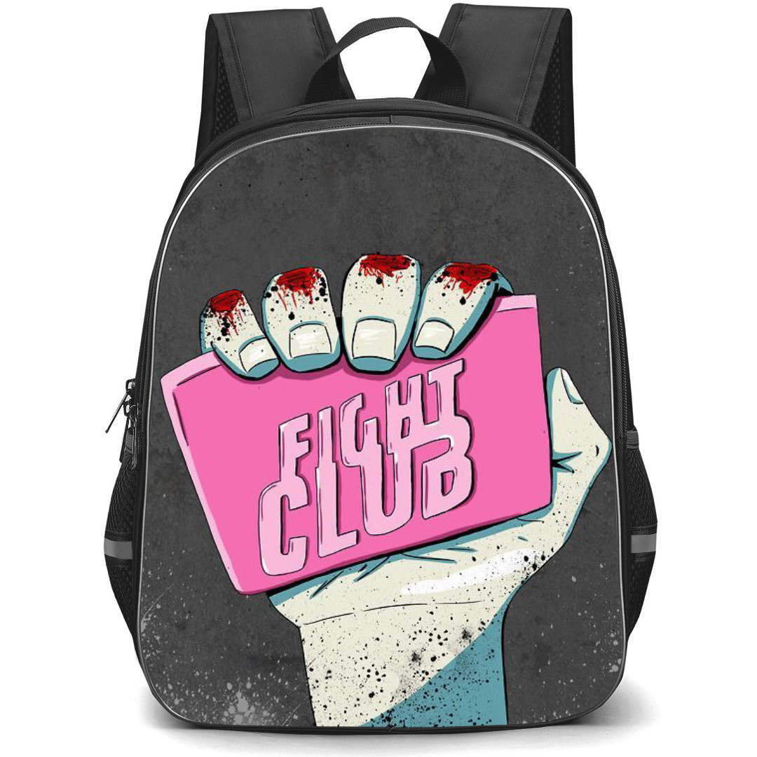 Fight Club Backpack StudentPack - Fight Club Shop Illustration Art On Dark Background