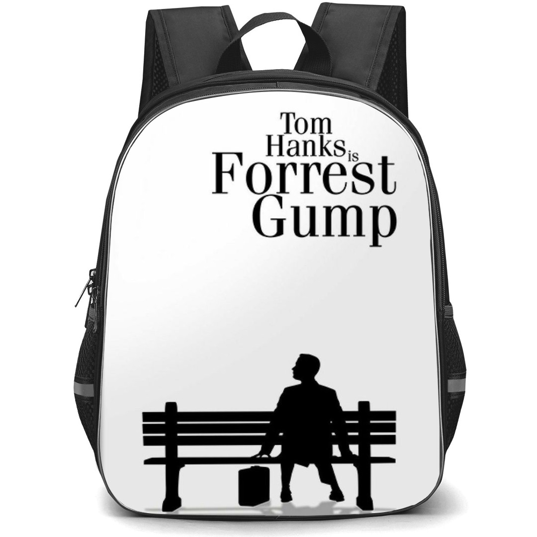 Forrest Gump Backpack StudentPack - Forrest Gump Tom Hanks Sitting On A Bench Silhouette Poster