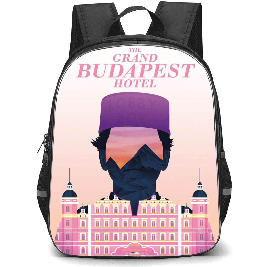 The Grand Budapest Hotel Backpack StudentPack - The Grand Budapest Hotel The Lobby Boy Silhouette