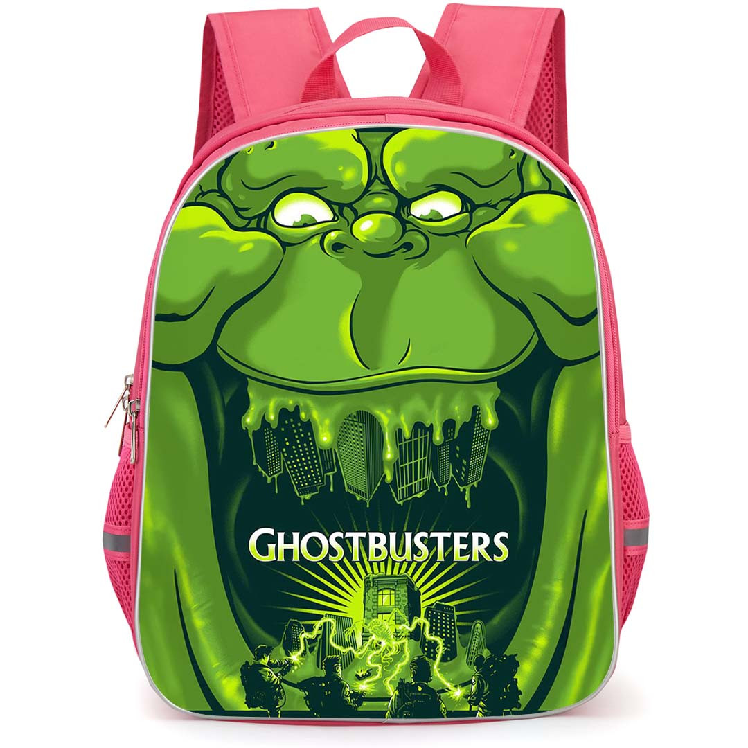 Ghostbusters Slimer Backpack StudentPack - Ghostbusters Slimer Horror Green Illustration Art Poster