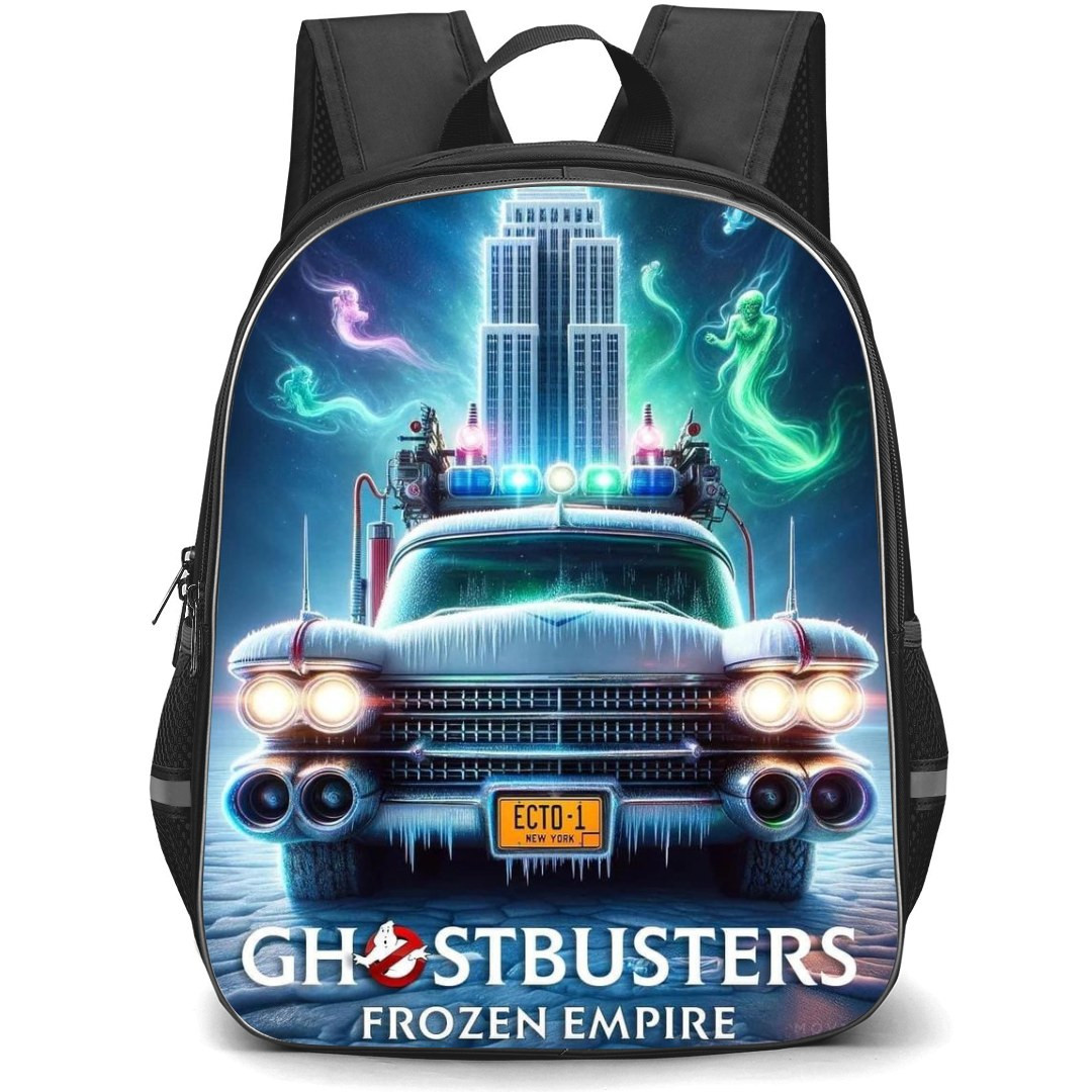 Ghostbuster 2024 Backpack StudentPack - Ectomobile Ghosts Background