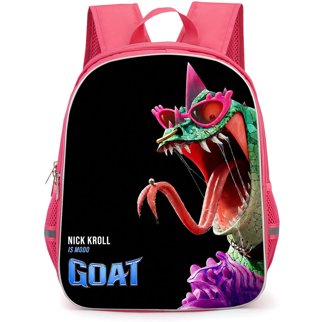 Goat Modo Backpack School Bag StudentPack - Modo Portrait On Dark Background