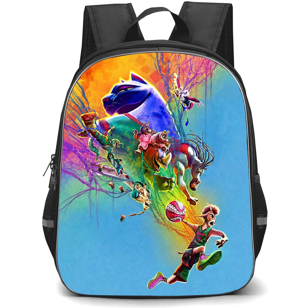 Goat Backpack School Bag StudentPack - Goat Vibrant Abstract Team Art Poster