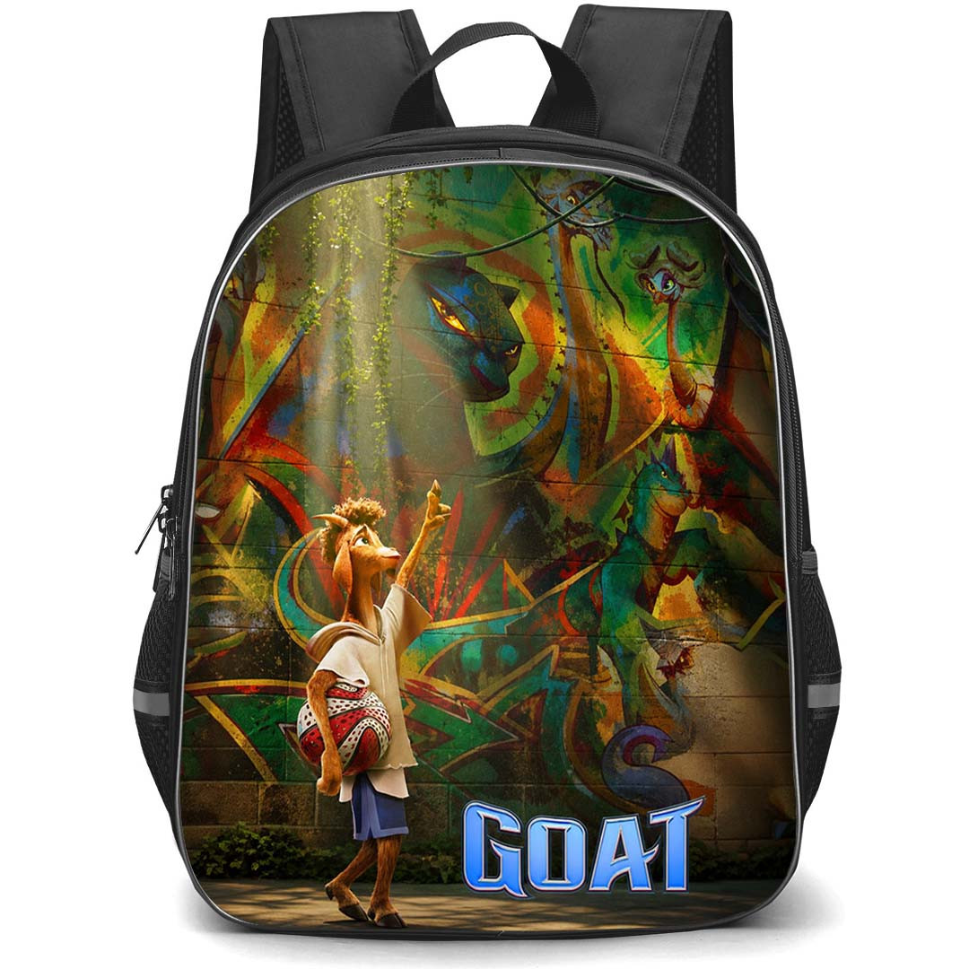 Goat Will Harris Backpack School Bag StudentPack - Will Harris Looking At Graffiti Wall Art Poster