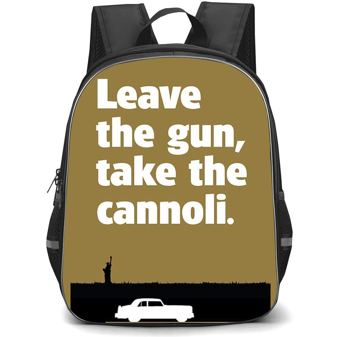 The GodFather Backpack StudentPack - The GodFather Quotes Leave The Gun Take The Cannoli Poster