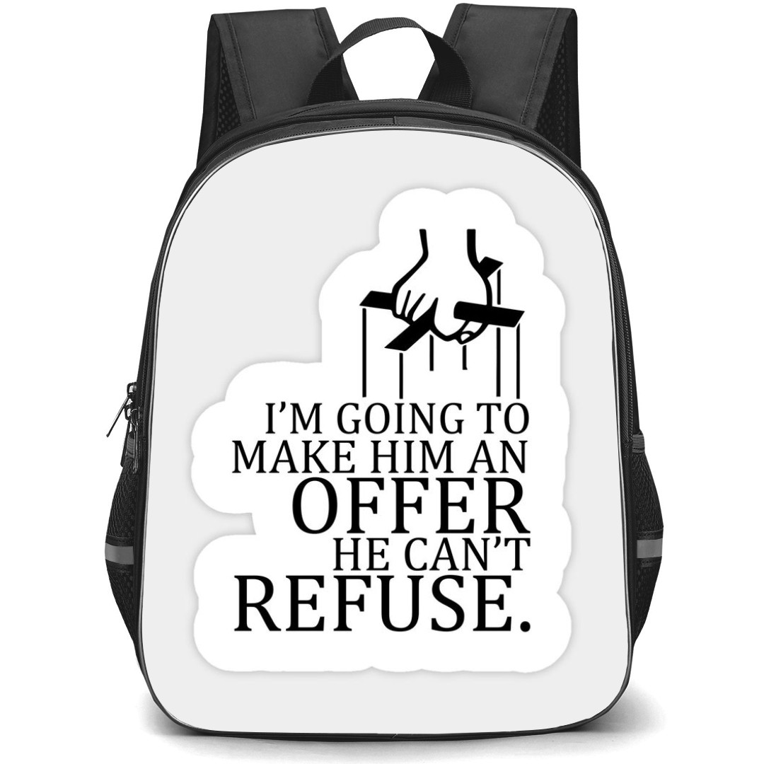 The GodFather Backpack StudentPack - The GodFather Quote Sticker