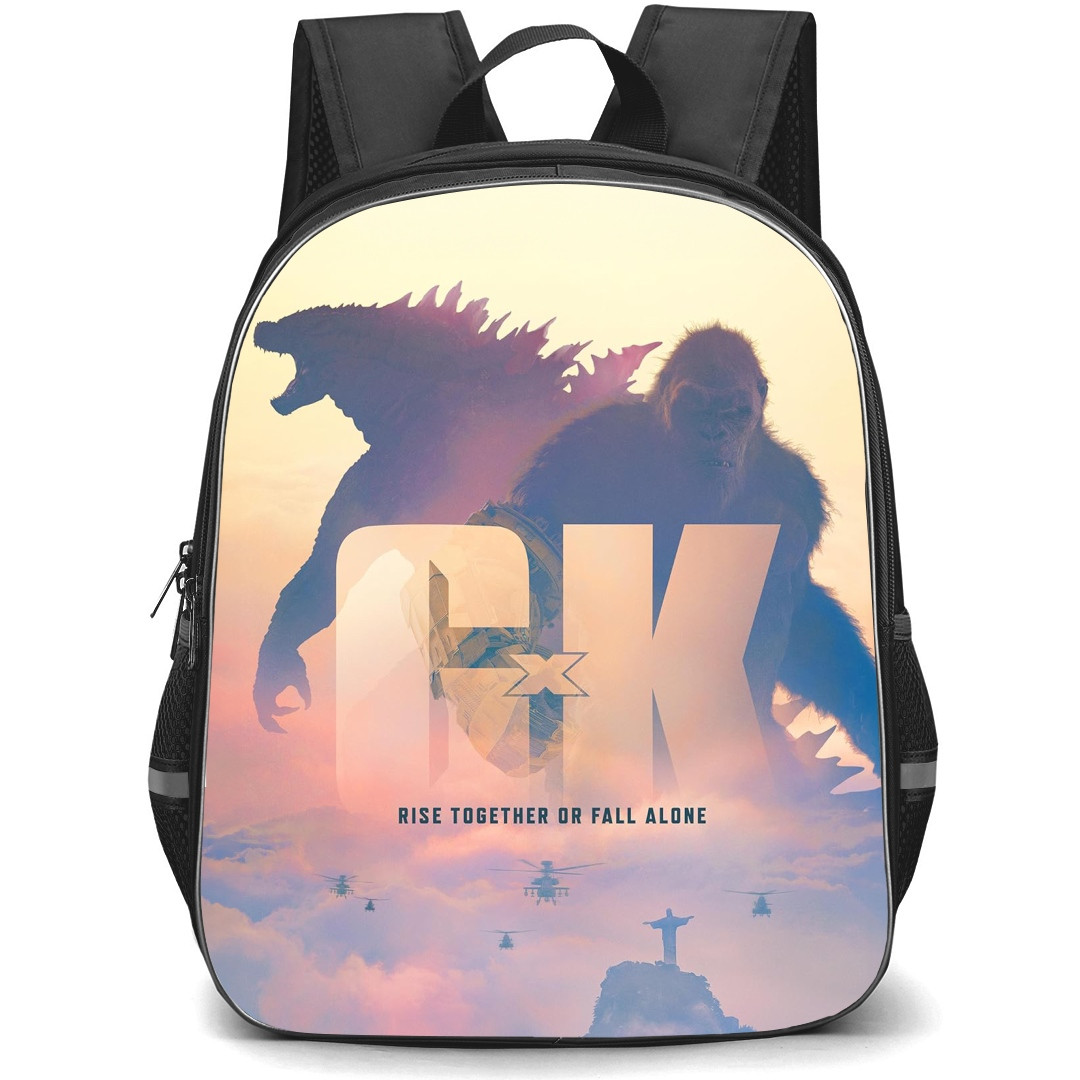 Godzilla X Kong School Backpack StudentPack - Godzilla And King Kong Sky Background