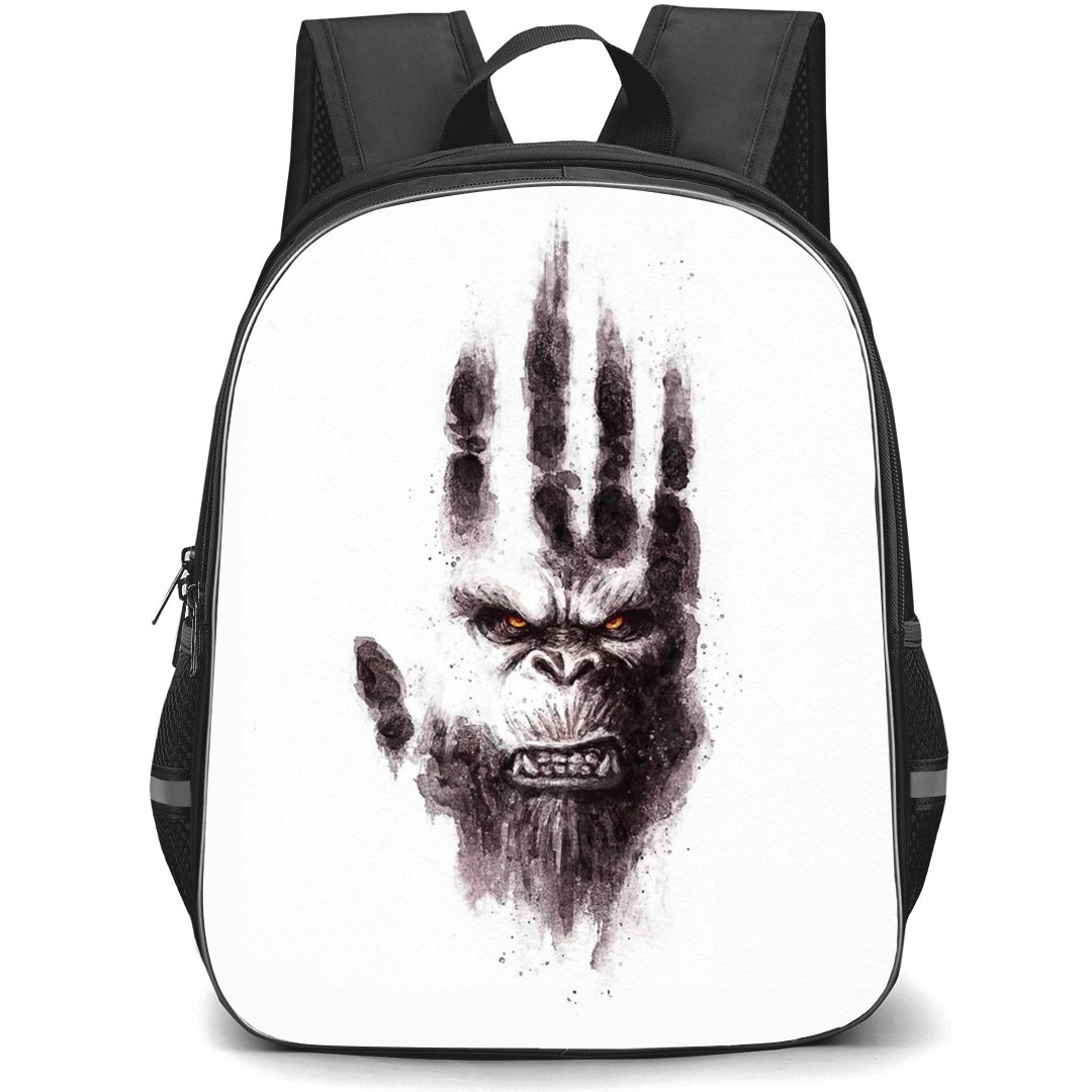 Godzilla X Kong King Kong School Backpack StudentPack - King Kong Handprint White Background