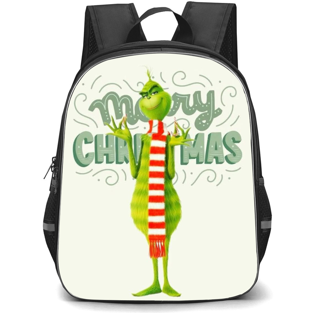 The Grinch Backpack StudentPack - The Grinch Cartoon Standing Marry Christmas Poster