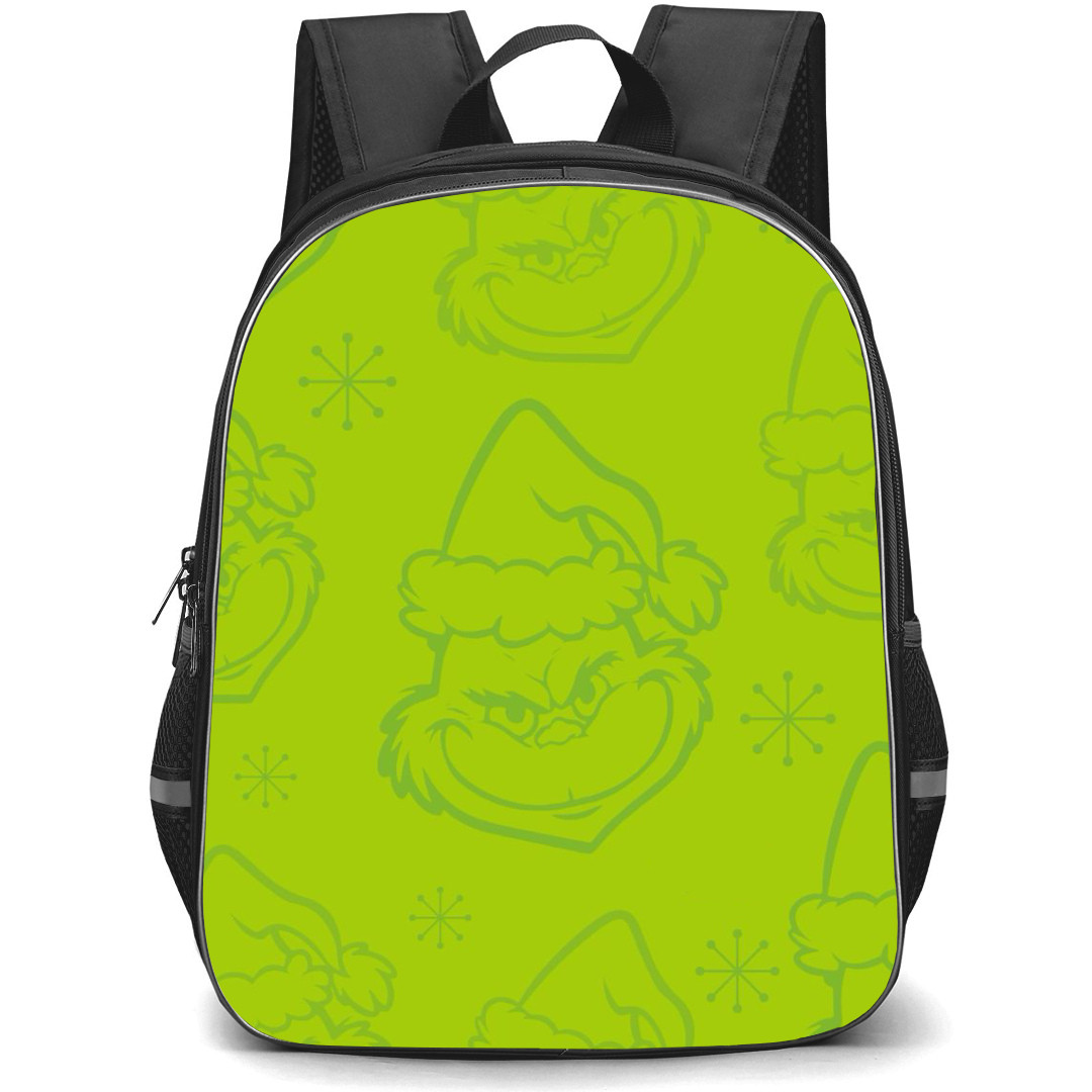 The Grinch Backpack StudentPack - The Grinch Seamless Pattern Green Poster
