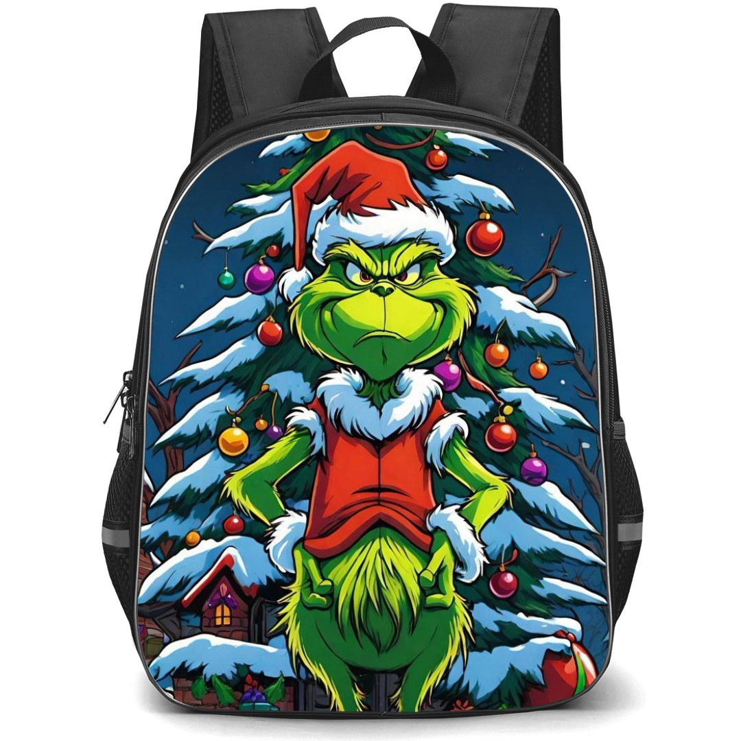 The Grinch Backpack StudentPack - The Grinch Standing On Christmas Tree Digital Art