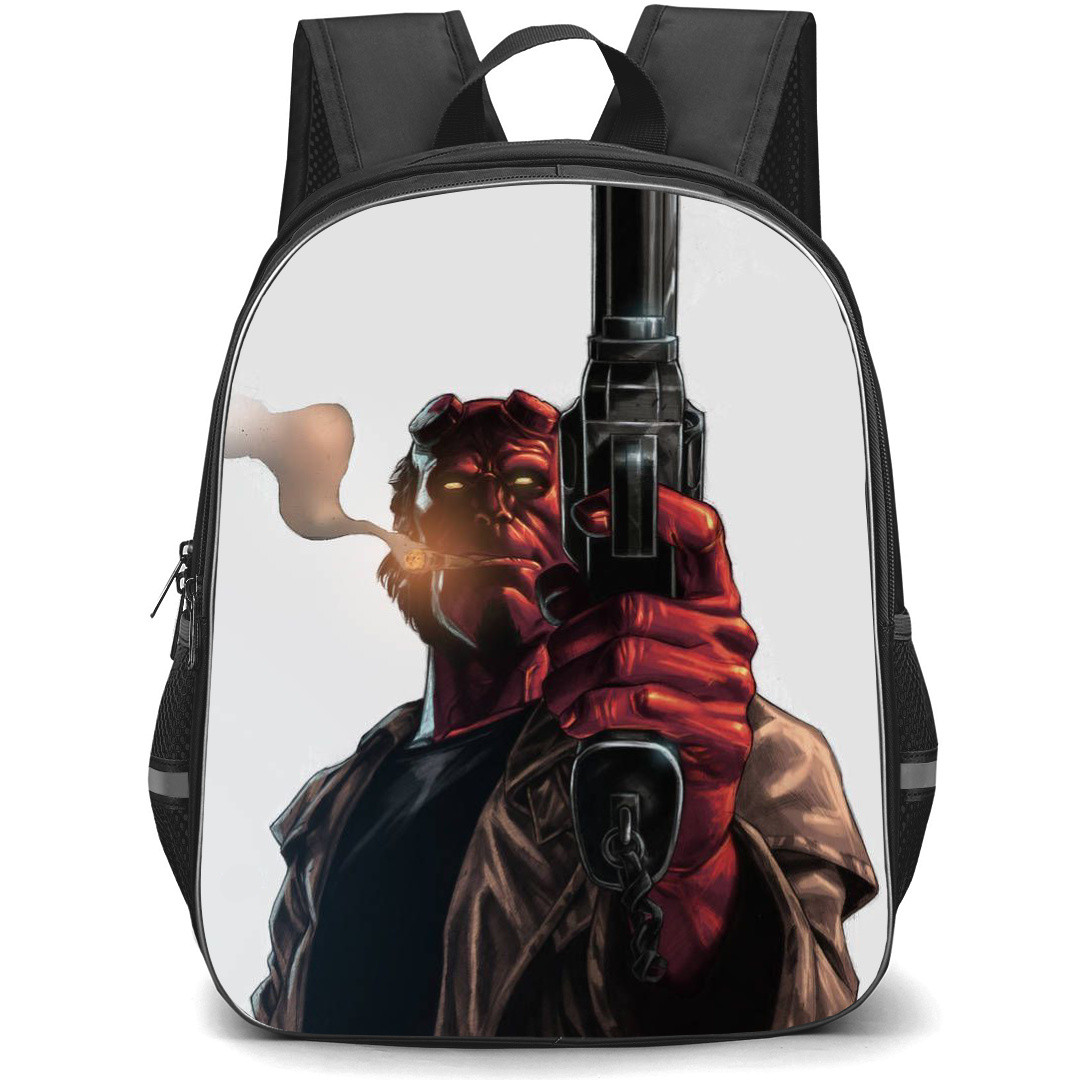 Hellboy Backpack StudentPack - Hellboy Holding Gun Poster
