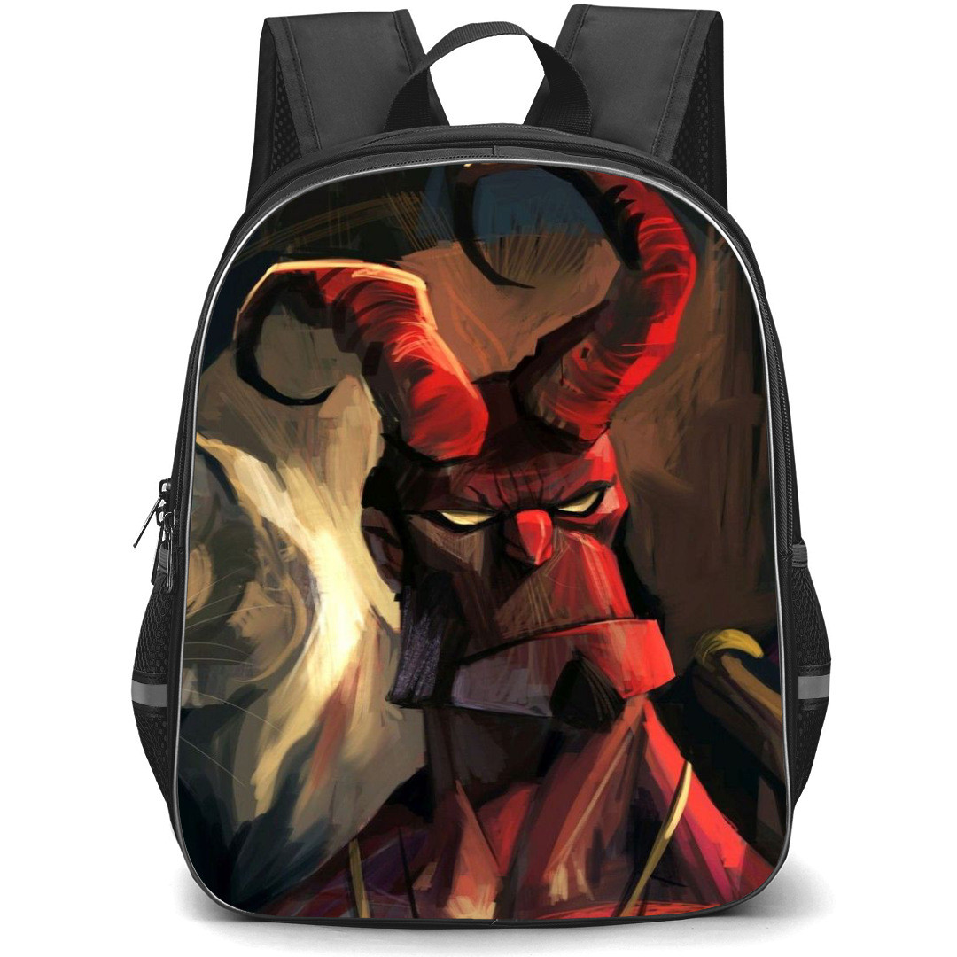 Hellboy Backpack StudentPack - Hellboy Oil Painted Poster