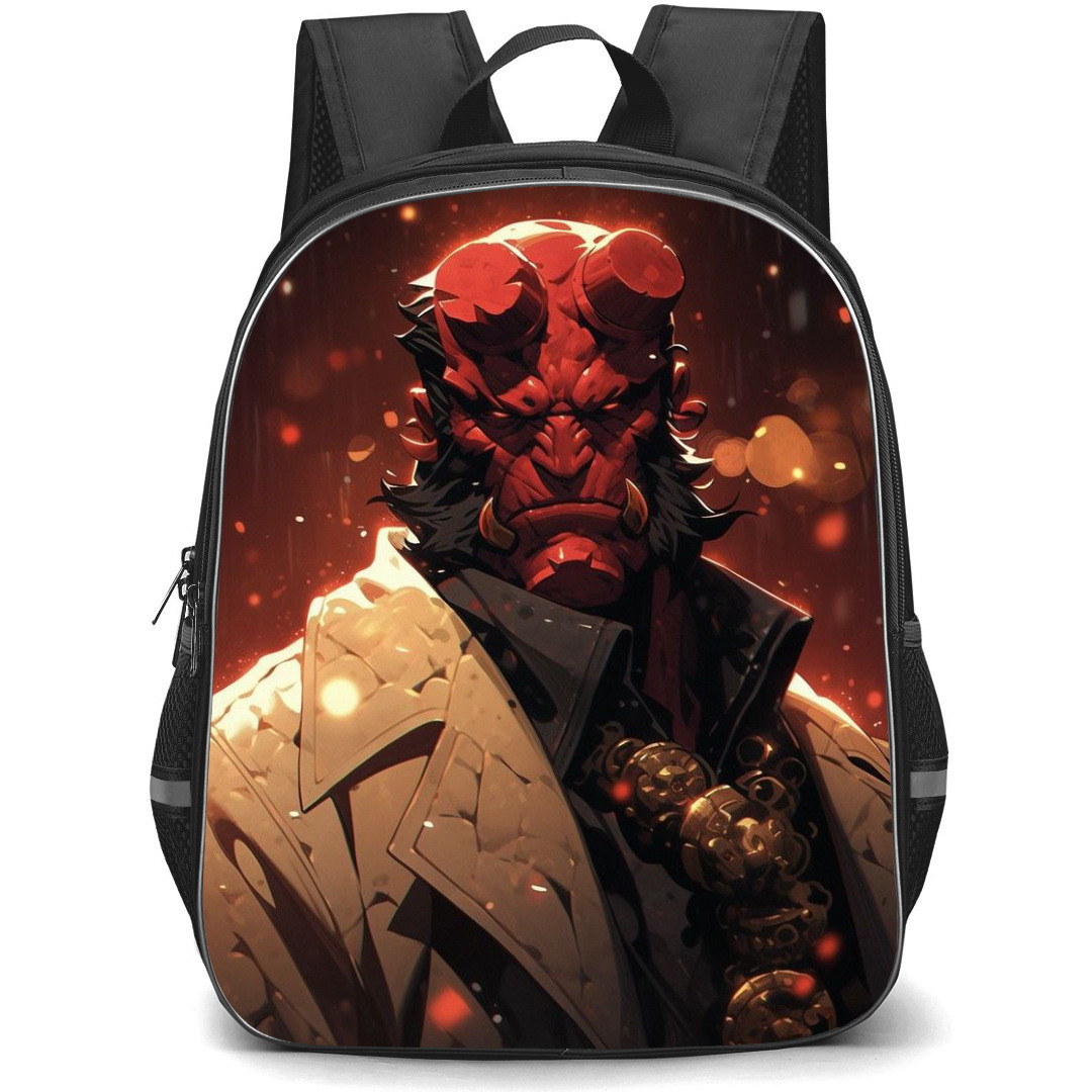Hellboy Backpack StudentPack - Hellboy Portrait Digital Art Poster