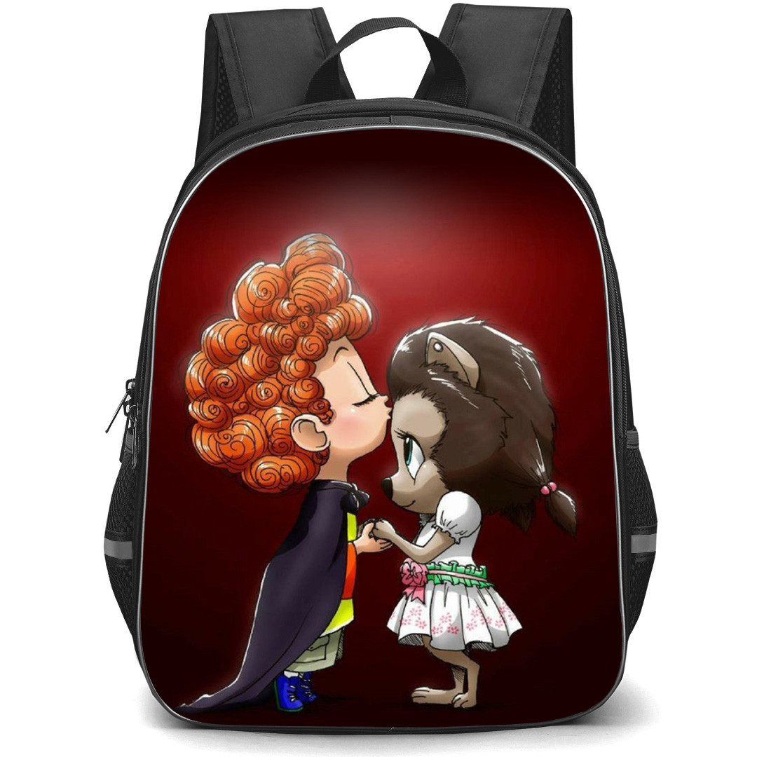 Hotel Transylvania Backpack School Bag StudentPack - Dennis and Winnie Head Kiss Portrait