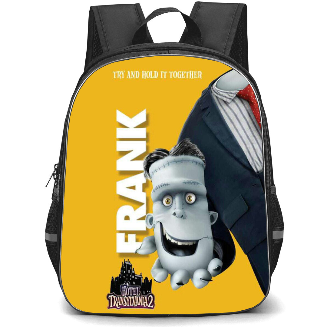 Hotel Transylvania Frank Backpack School Bag StudentPack - Frank Smiling Portrait in Yellow Background