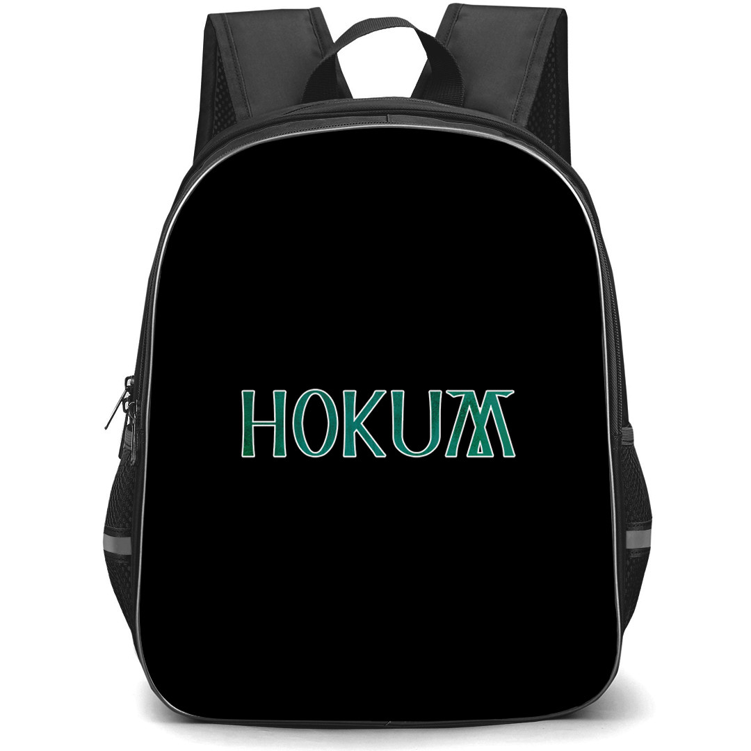 Hokum Backpack School Bag StudentPack - Hokum Green Logo Sticker