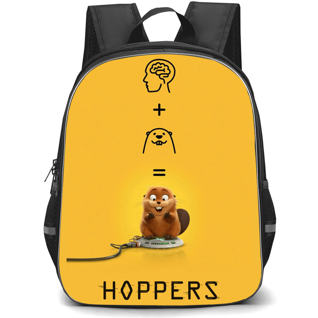 Hoppers Backpack School Bag StudentPack - Brain Minimal Poster