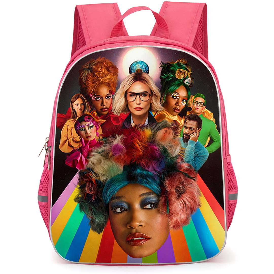 I Love Boosters Backpack School Bag StudentPack - I Love Boosters Ensemble Cast Rainbow Poster