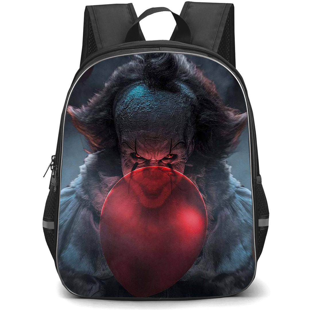 IT Backpack StudentPack - IT 3D Horror Pennywise With Red Balloon Poster