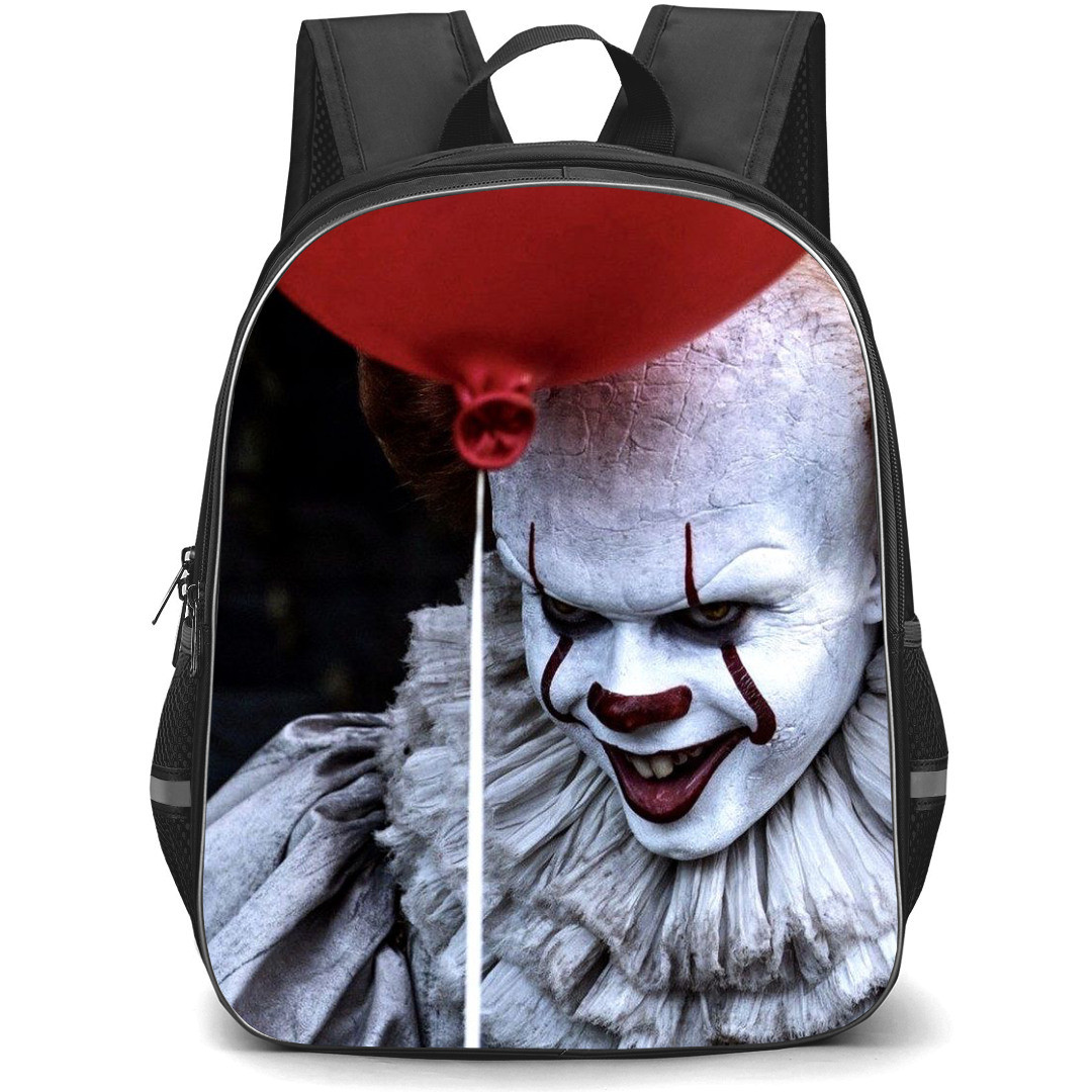 IT Backpack StudentPack - IT Movie Pennywise Holding Red Balloon Poster