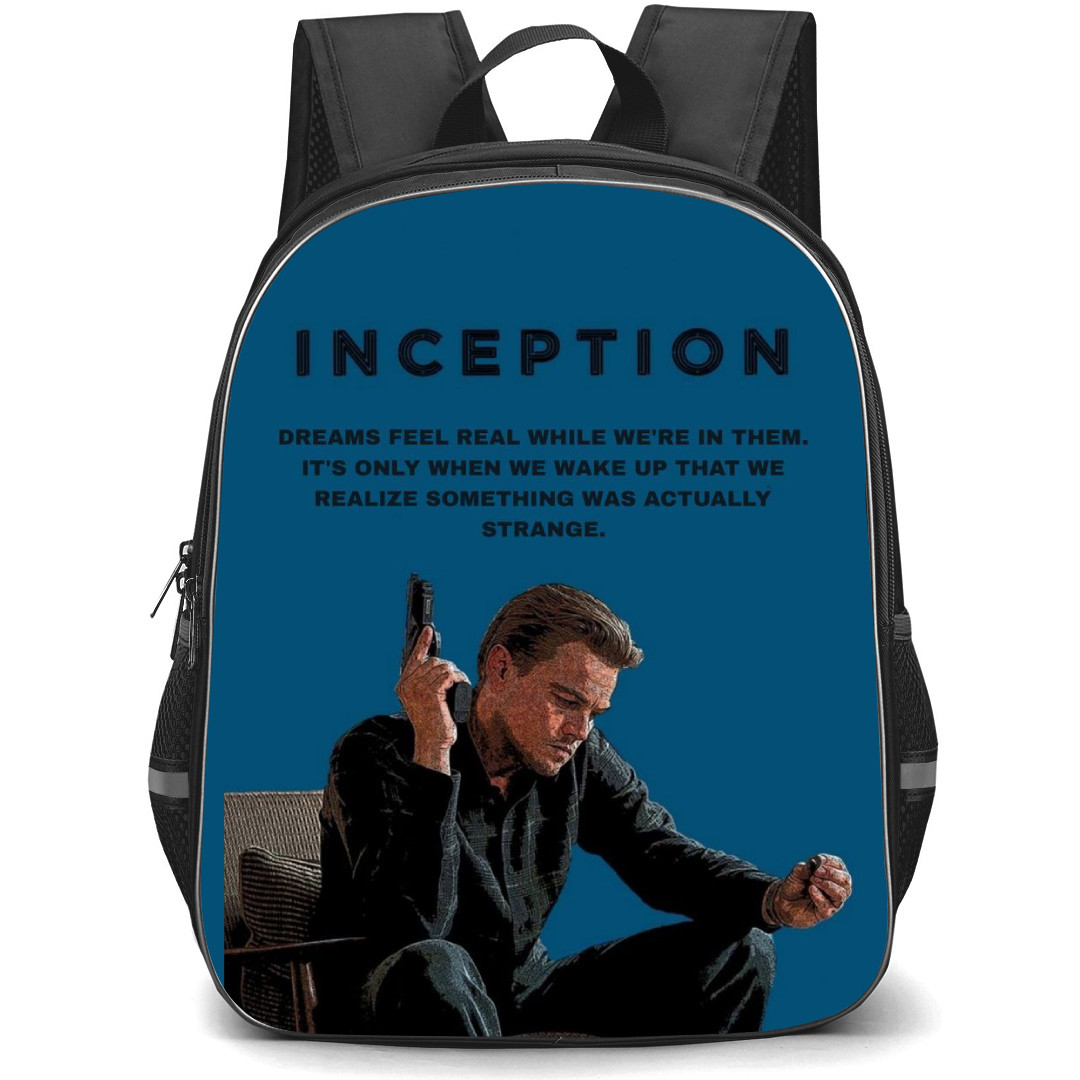 Inception Backpack StudentPack - Inception Dream Feel Real Poster