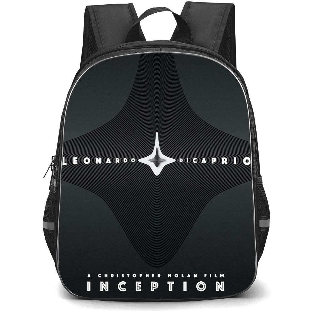 Inception Backpack StudentPack - Inception Movie Grayscale Illustration Art Poster