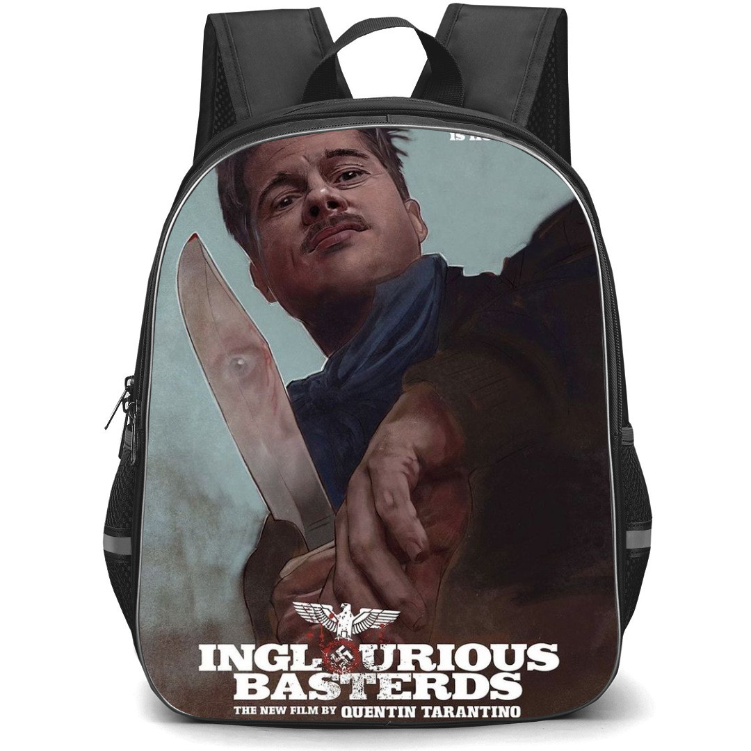 Inglourious Bastards Backpack StudentPack - Inglourious Bastards Brad Pitt Holding Knife Poster