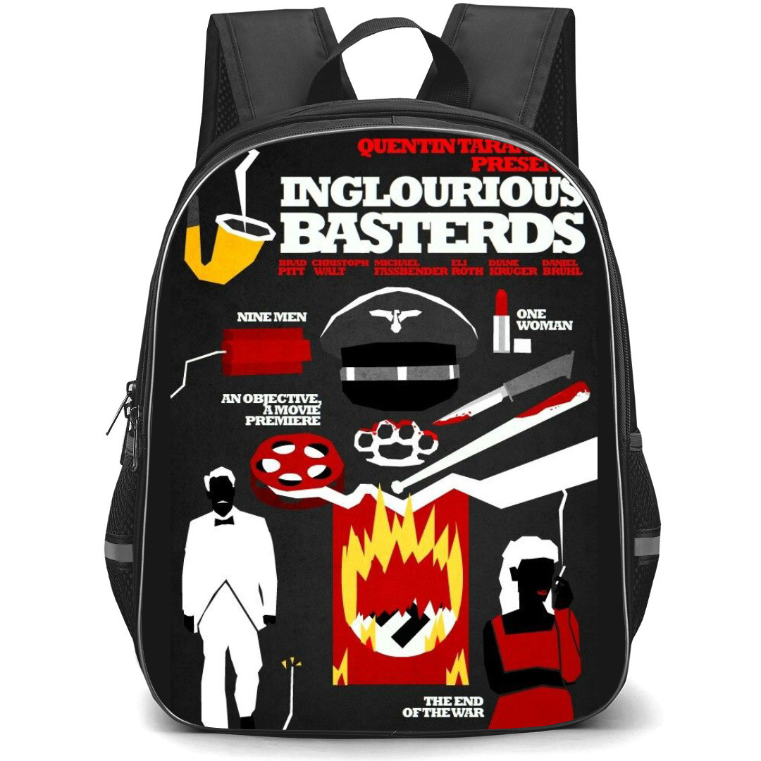 Inglourious Bastards Backpack StudentPack - Inglourious Bastards Movie Minimalist Art On Black Background