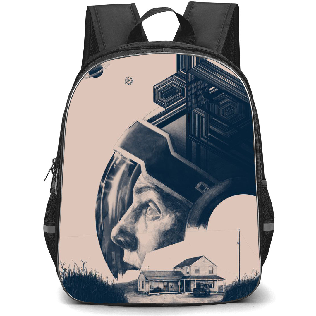 Interstellar Backpack StudentPack - Interstellar 2014 Movie Grayscale Poster