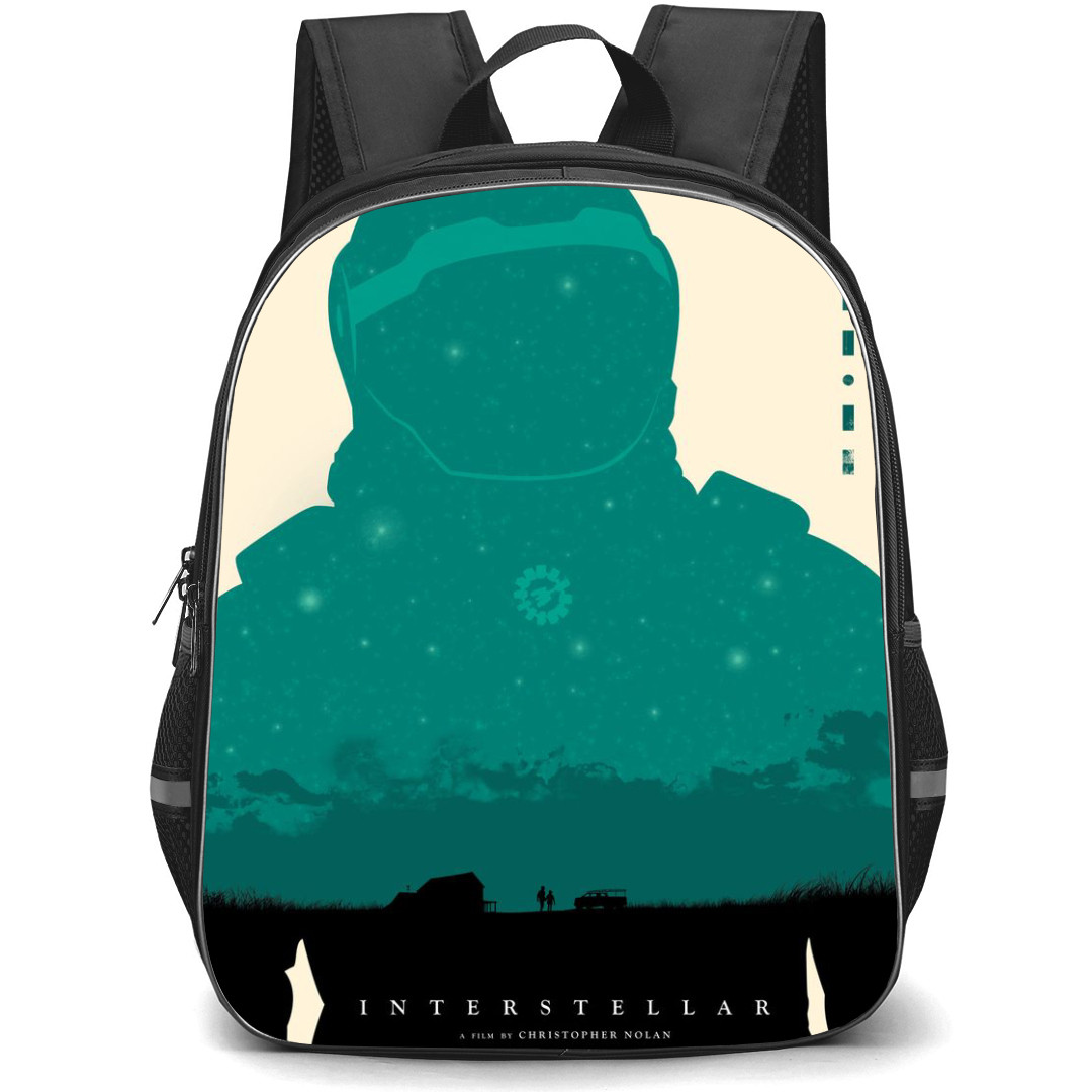 Interstellar Backpack StudentPack - Interstellar Astronaut Green Silhouette Poster