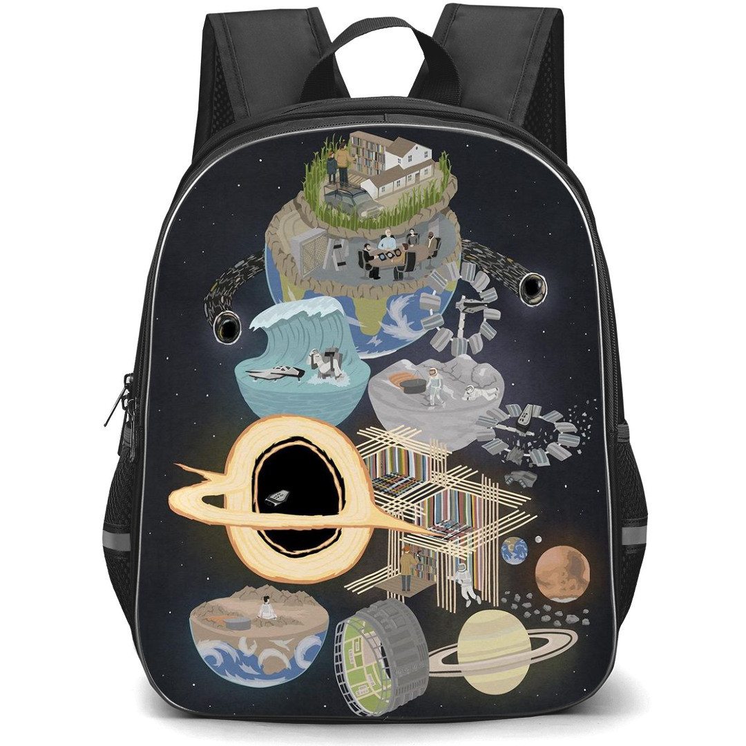 Interstellar Backpack StudentPack - Interstellar A Space Odyssey Illustration Art
