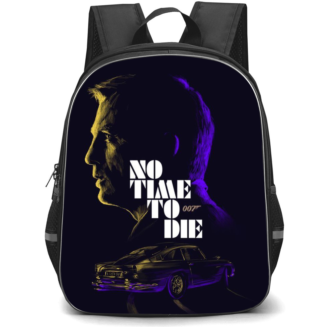 James Bond 007 Backpack StudentPack - James Bond 007 Quote No Time To Die Poster