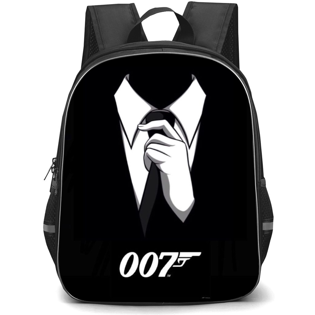 James Bond 007 Backpack StudentPack - James Bond 007 Suit Blak And White Illustration Art