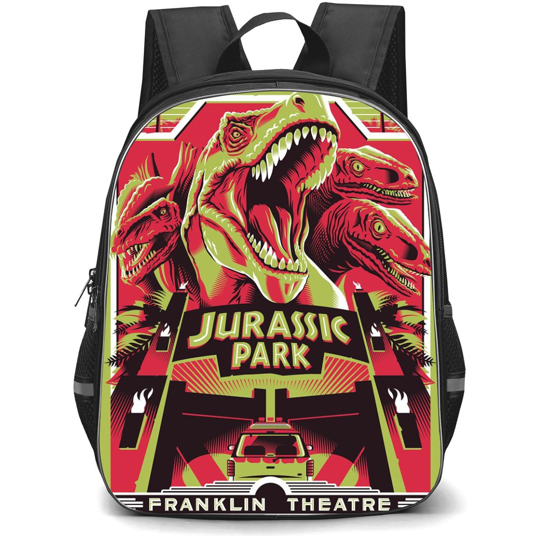 Jurassic Park Backpack StudentPack - Jurassic Park Franklin Theatre Poster