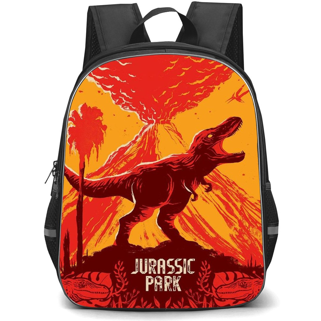 Jurassic Park Backpack StudentPack - Jurassic Park Retro Illustration Art