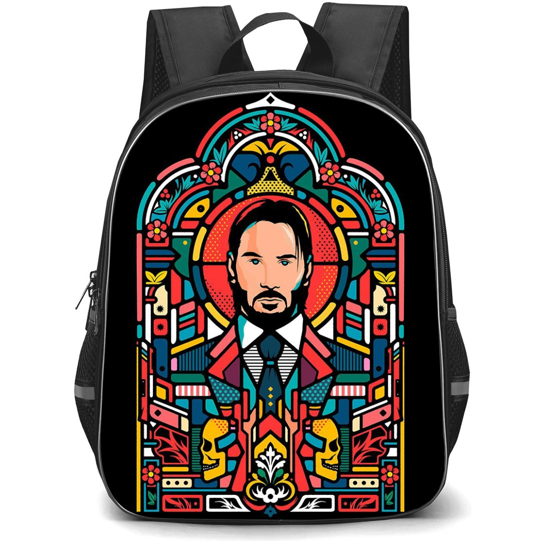 John Wick Backpack StudentPack - John Wick Action Posture Collage